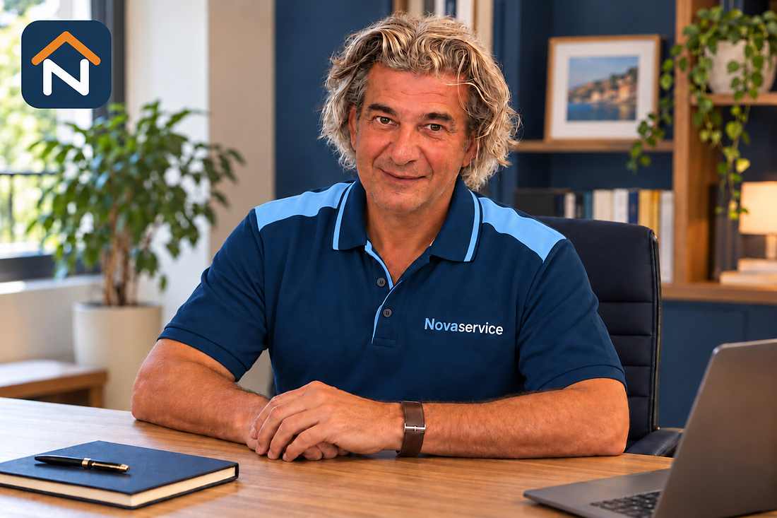 Éric Lozes, votre interlocuteur et intervenant, en tenue Novaservice